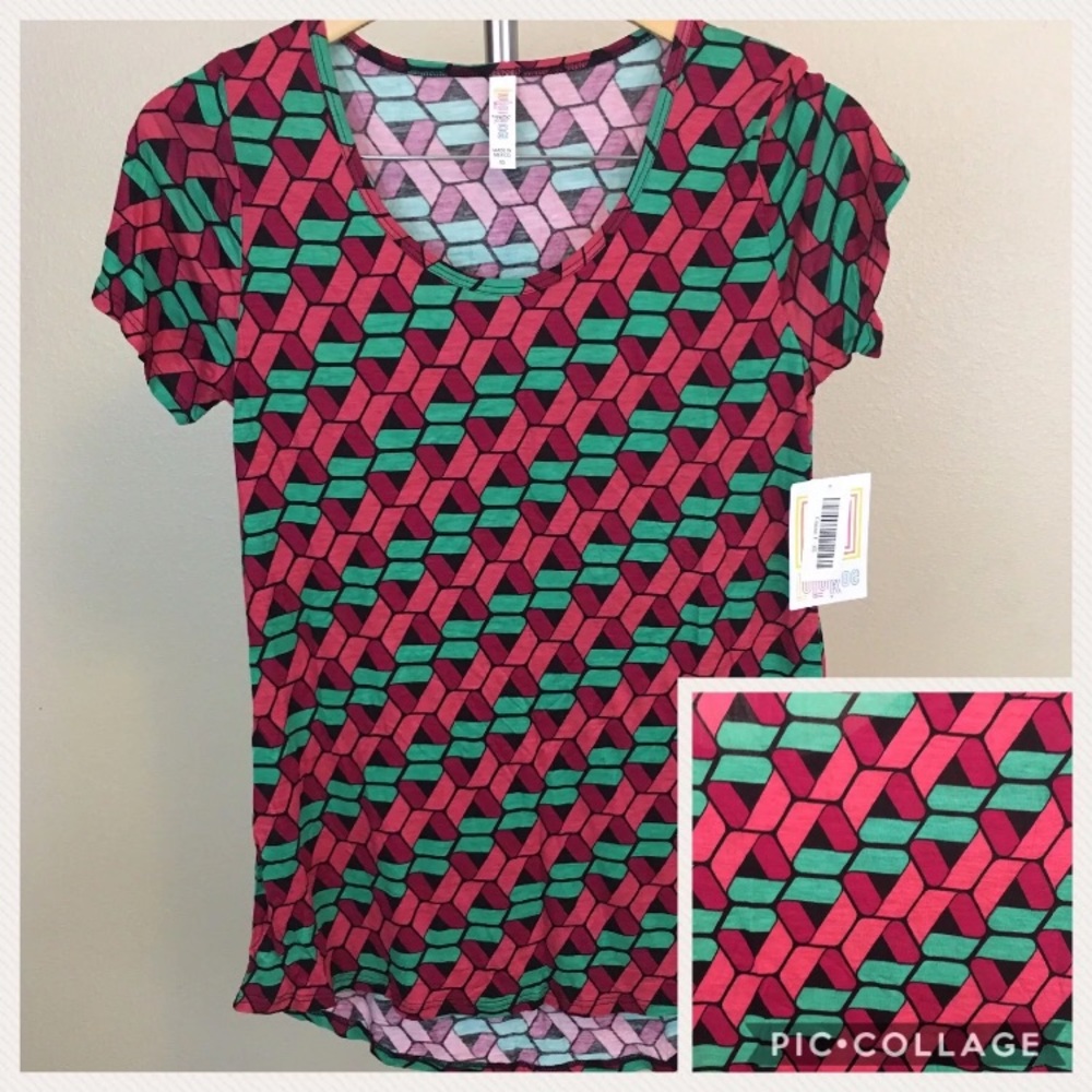 NEW Lularoe Geometric print classic T XS